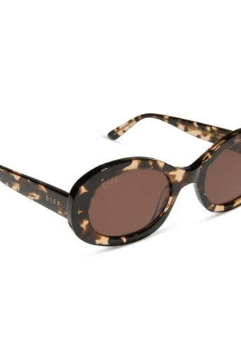 Lainey Espresso Tortoise + Brown Sunglasses-340 Other Accessories-DIFF EYEWEAR / DIME OPTICS-Heathered Boho Boutique, Women's Fashion and Accessories in Palmetto, FL
