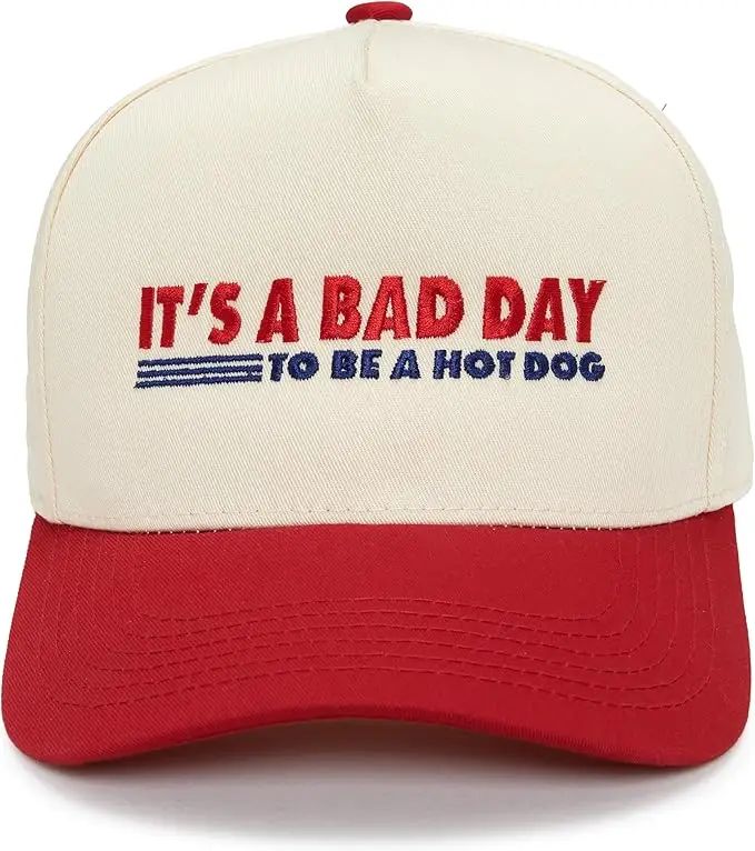 It's A Bad Day To Be A Hotdog Cap-330 Headwear-Funky Junque-Heathered Boho Boutique, Women's Fashion and Accessories in Palmetto, FL