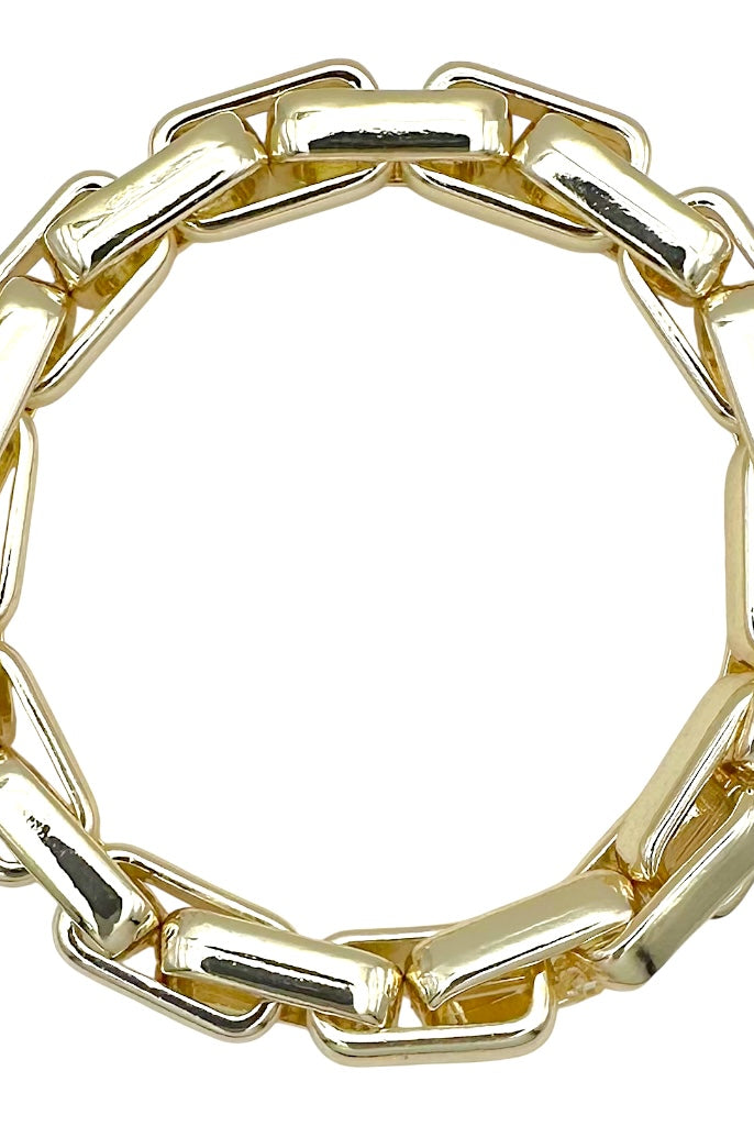 Stretch Hammered Link Bracelet-310 Jewelry-Millenx Accessories, LLC.-Heathered Boho Boutique, Women's Fashion and Accessories in Palmetto, FL