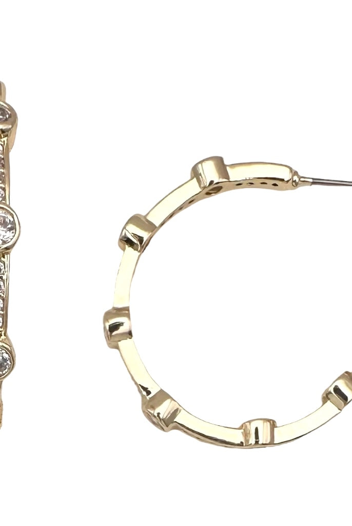 Paris by Day Hoop Earring-310 Jewelry-Millenx Accessories, LLC.-Heathered Boho Boutique, Women's Fashion and Accessories in Palmetto, FL