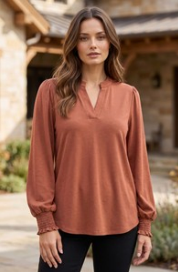 Fall Dreaming Top-120 LONG SLEEVE TOPS-DEAR SCARLETT-Heathered Boho Boutique, Women's Fashion and Accessories in Palmetto, FL