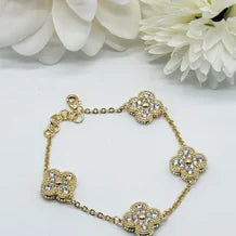 Attention Getting Flower Bracelet-310 Jewelry-Joseph Anthony NY, Inc-Heathered Boho Boutique, Women's Fashion and Accessories in Palmetto, FL