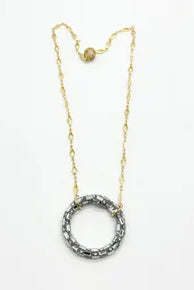 RESTOCK: The Big Bling Necklace-310 Jewelry-BB Lila-Heathered Boho Boutique, Women's Fashion and Accessories in Palmetto, FL