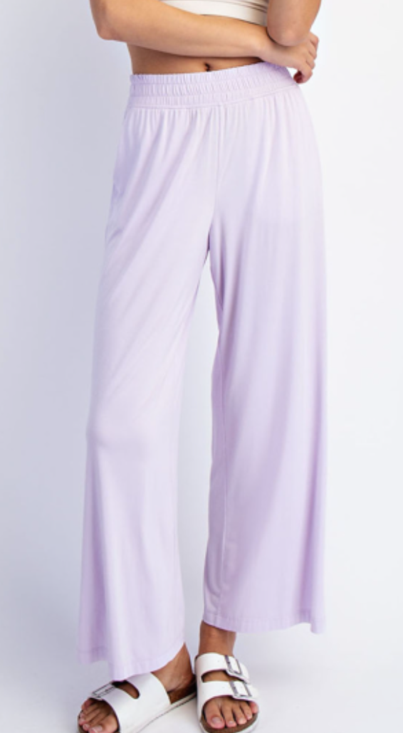 Relaxation Wide Leg Pants-150 PANTS-RAE MODE-Heathered Boho Boutique, Women's Fashion and Accessories in Palmetto, FL