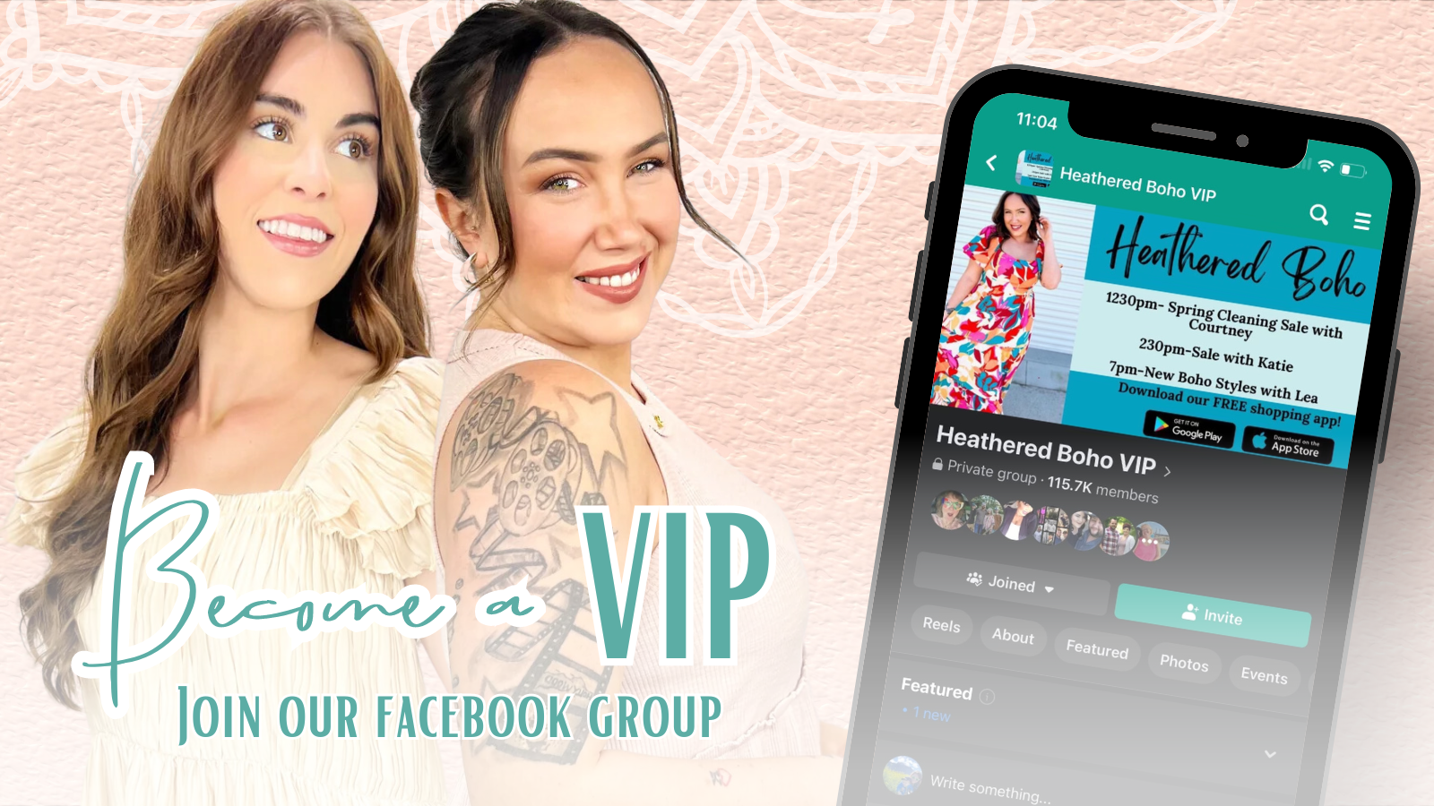 Join Our Facebook and become a VIP at Heathered Boho Boutique | Women's Fashion Boutique