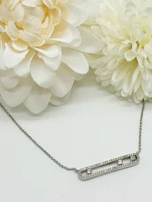 Moving Crystal Necklace-310 Jewelry-Joseph Anthony NY, Inc-Heathered Boho Boutique, Women's Fashion and Accessories in Palmetto, FL