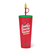 Santa's Favorite... 24oz Plastic Tumbler Swig-340 Other Accessories-Swig-Heathered Boho Boutique, Women's Fashion and Accessories in Palmetto, FL