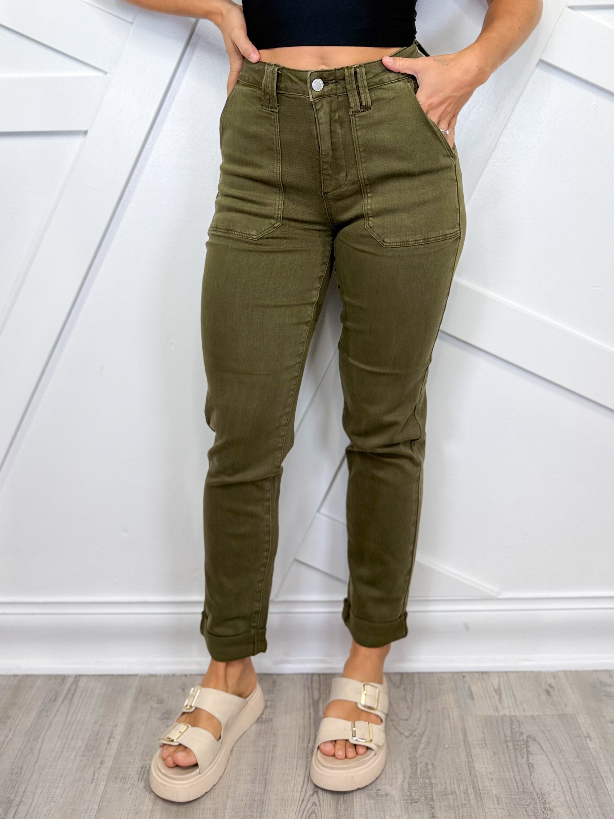 Out of the Woods Weekender by Judy Blue-190 Jeans-Judy Blue-Heathered Boho Boutique, Women's Fashion and Accessories in Palmetto, FL