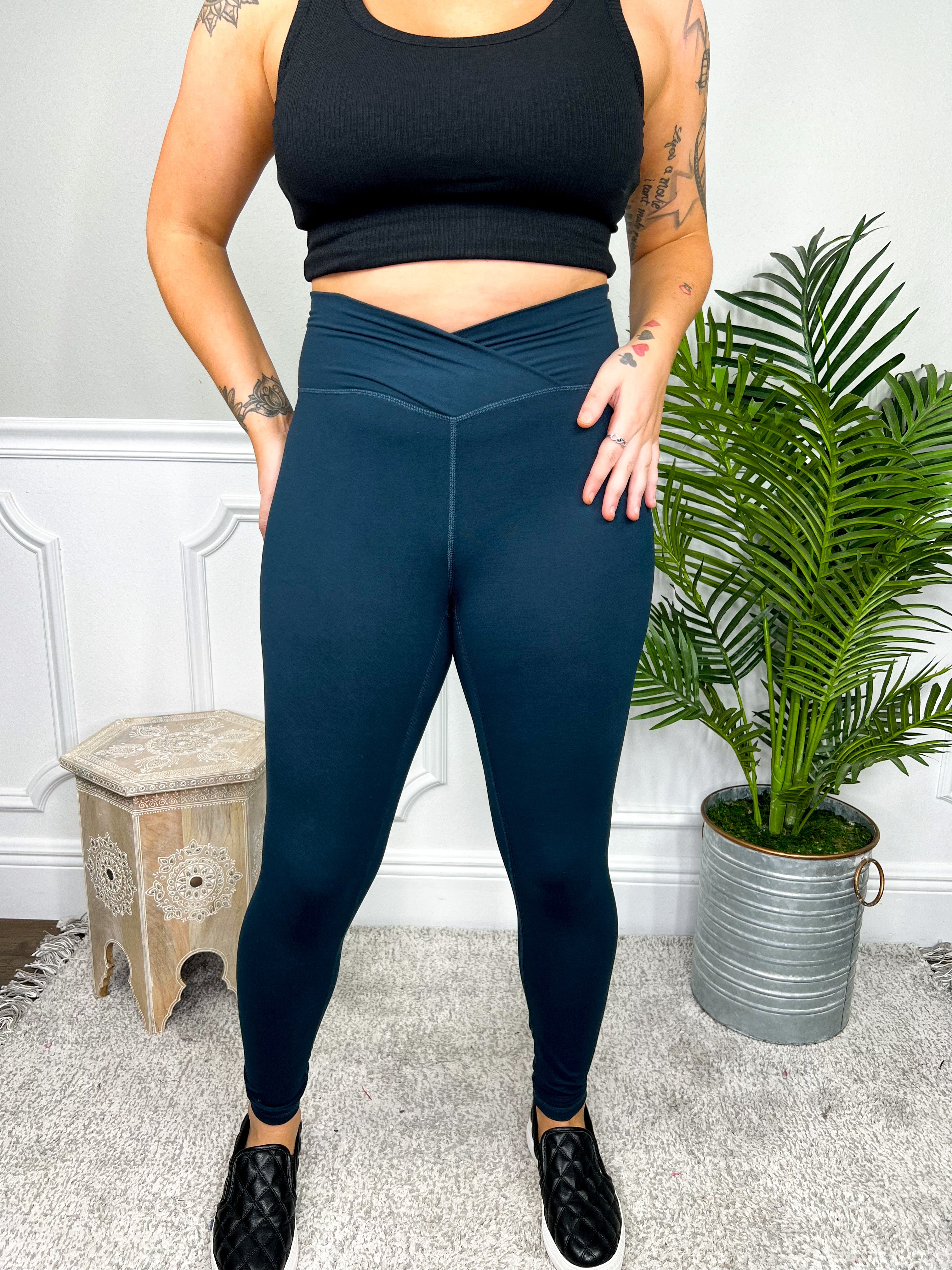 RESTOCK: Vixen V Leggings-180 LEGGINGS-Rae mode-Heathered Boho Boutique, Women's Fashion and Accessories in Palmetto, FL