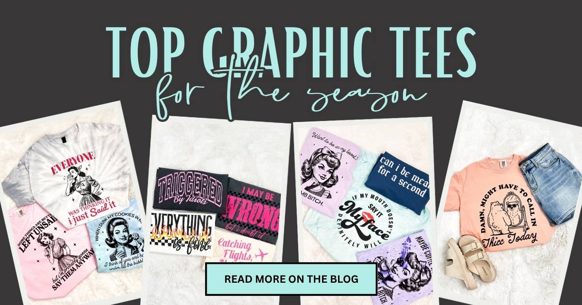 Top Graphic Tees for the Season | Heathered Boho Boutique | Palmetto, FL