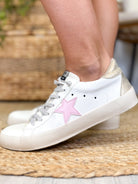 Miim Sofia Sneakers - White-350 SHOES-Miracle Miles-Heathered Boho Boutique, Women's Fashion and Accessories in Palmetto, FL