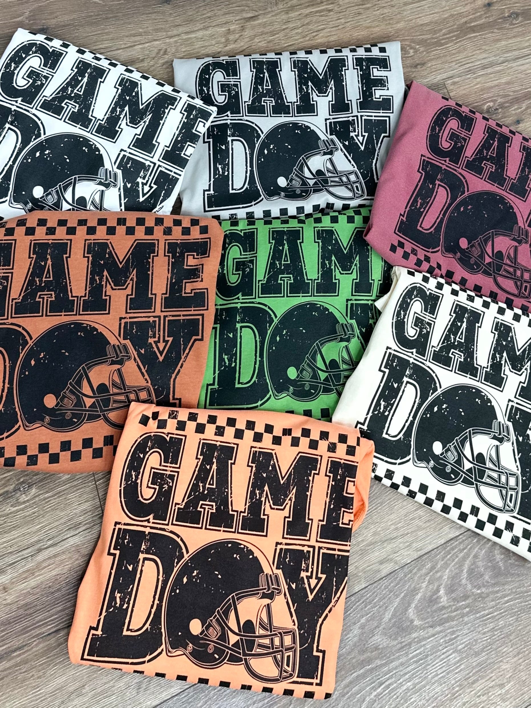 GAME DAY Graphic Tee (multiple color options)-130 Graphic Tees-Heathered Boho-Heathered Boho Boutique, Women's Fashion and Accessories in Palmetto, FL