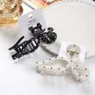 Elegant Polka Dot Bow Claw Clip-340 Other Accessories-Heathered Boho-Heathered Boho Boutique, Women's Fashion and Accessories in Palmetto, FL