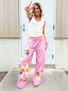 Wildflower Wash Wide Leg Pants-150 PANTS-ODDI-Heathered Boho Boutique, Women's Fashion and Accessories in Palmetto, FL