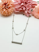 Dots Over The Bar Necklace-310 Jewelry-JOSEPH ANTHONY NY, INC.-Heathered Boho Boutique, Women's Fashion and Accessories in Palmetto, FL