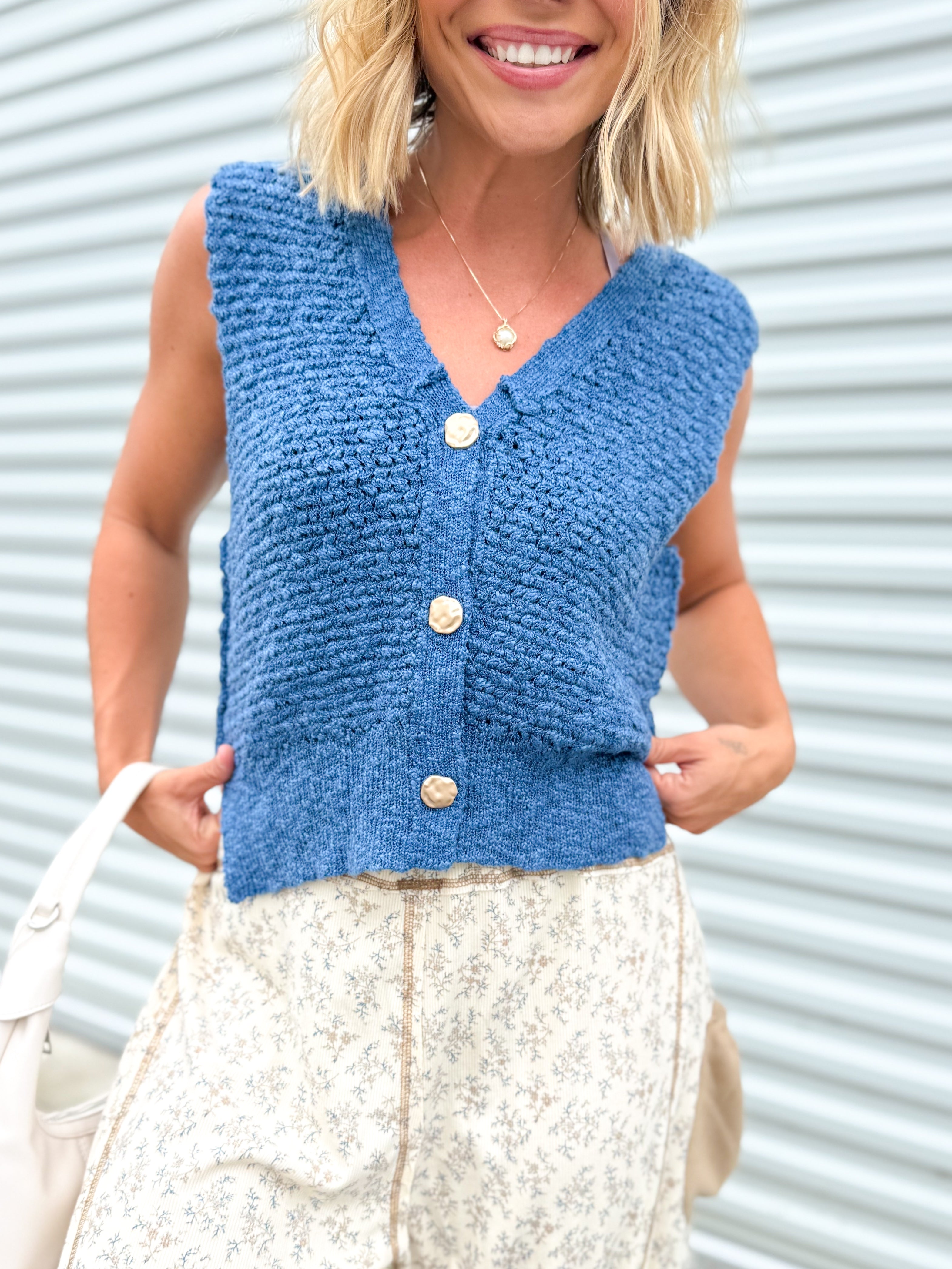 Soho Views Vest-220 Cardigans/ Kimonos-SEW IN LOVE-Heathered Boho Boutique, Women's Fashion and Accessories in Palmetto, FL