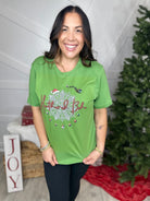 Custom Heathered Boho Xmas Graphic Tee-130 Graphic Tees-Heathered Boho-Heathered Boho Boutique, Women's Fashion and Accessories in Palmetto, FL