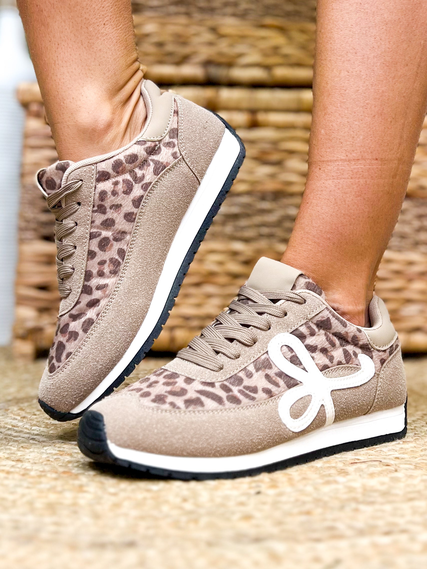 Enchanted Sneakers - Leopard-350 SHOES-BERNESS-Heathered Boho Boutique, Women's Fashion and Accessories in Palmetto, FL