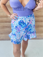 Clara Swim Skort-170 Skort/ Skirt-Simply Southern-Heathered Boho Boutique, Women's Fashion and Accessories in Palmetto, FL