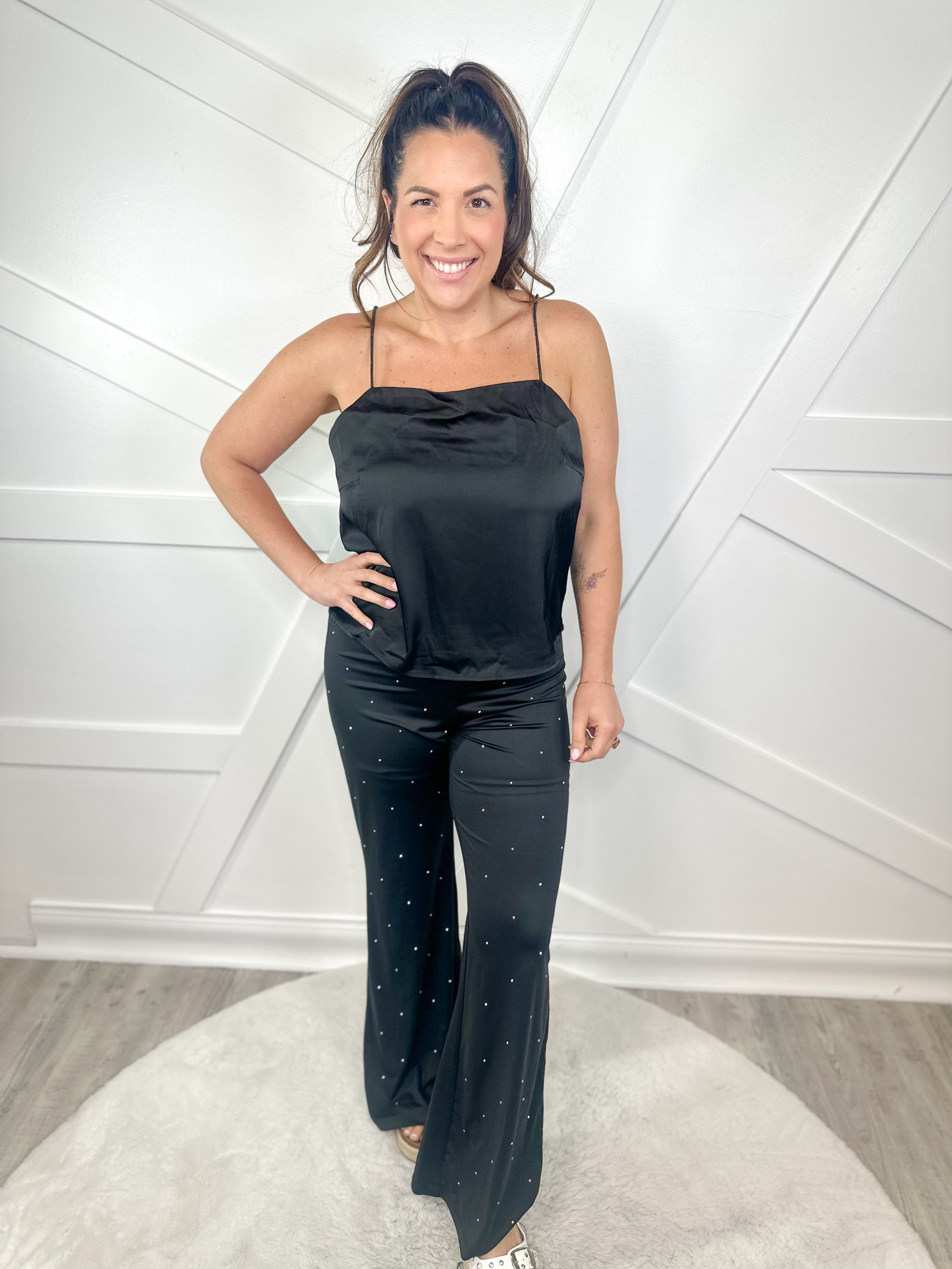 Disco Diva Pants-150 PANTS-White Birch-Heathered Boho Boutique, Women's Fashion and Accessories in Palmetto, FL