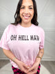 Oh Heck Naw Graphic Tee-130 Graphic Tees-Heathered Boho-Heathered Boho Boutique, Women's Fashion and Accessories in Palmetto, FL