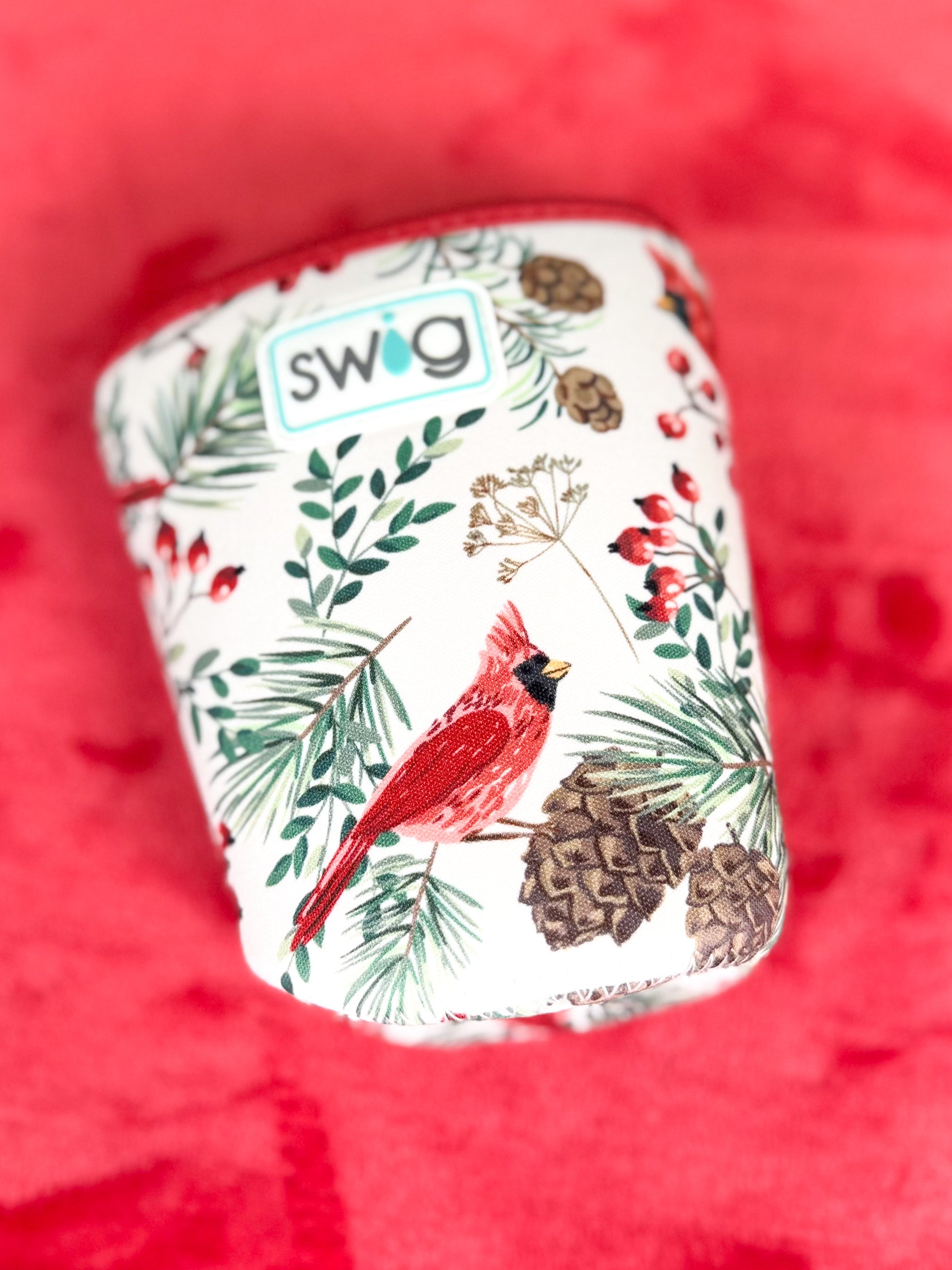 Winter Cardinals Swig-340 Other Accessories-Swig-Heathered Boho Boutique, Women's Fashion and Accessories in Palmetto, FL