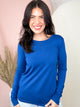 The Everyday Essential Long Sleeve Top-120 LONG SLEEVE TOPS-ZENANA-Heathered Boho Boutique, Women's Fashion and Accessories in Palmetto, FL