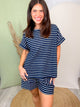 Sunday Stripes Set-240 ACTIVEWEAR/SETS-ODDI-Heathered Boho Boutique, Women's Fashion and Accessories in Palmetto, FL