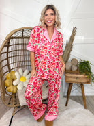 Love Luxe PJ Set-240 ACTIVEWEAR/SETS-Blakeley-Heathered Boho Boutique, Women's Fashion and Accessories in Palmetto, FL