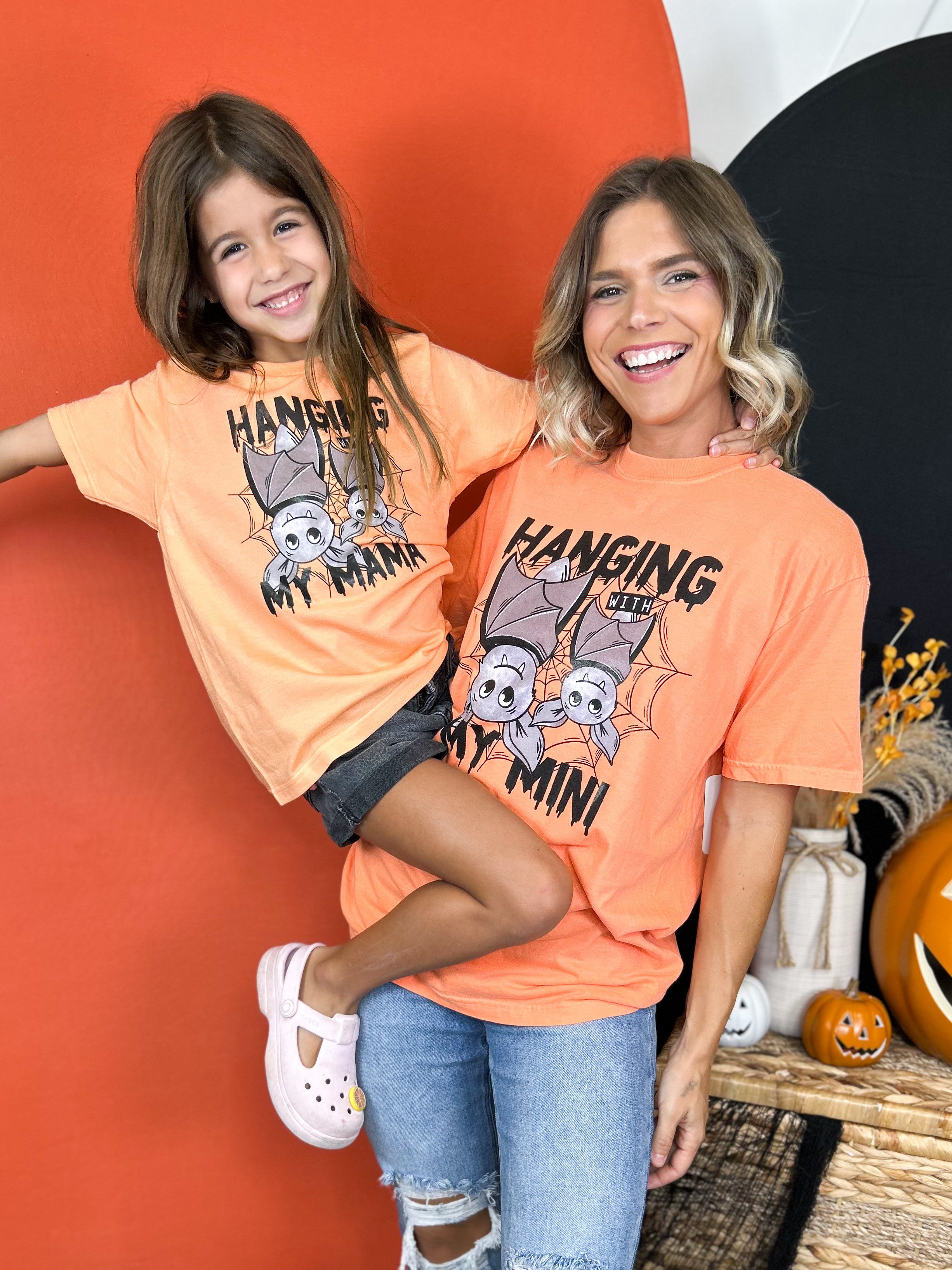 Hanging With My Mini Graphic Tee-130 Graphic Tees-Heathered Boho-Heathered Boho Boutique, Women's Fashion and Accessories in Palmetto, FL