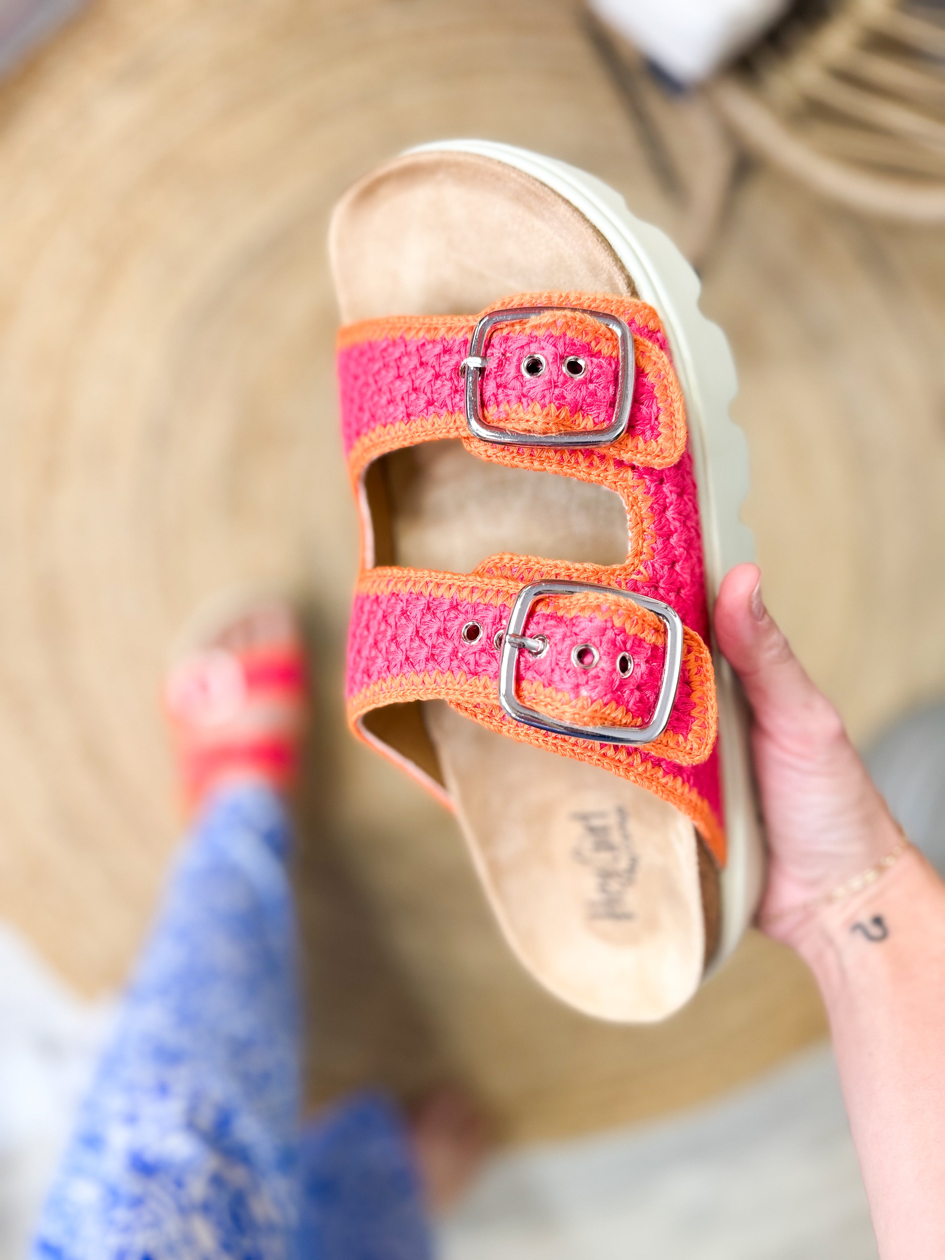 Rumor Has It Platform Sandal - Pink Orange-350 Shoes-Corkys-Heathered Boho Boutique, Women's Fashion and Accessories in Palmetto, FL