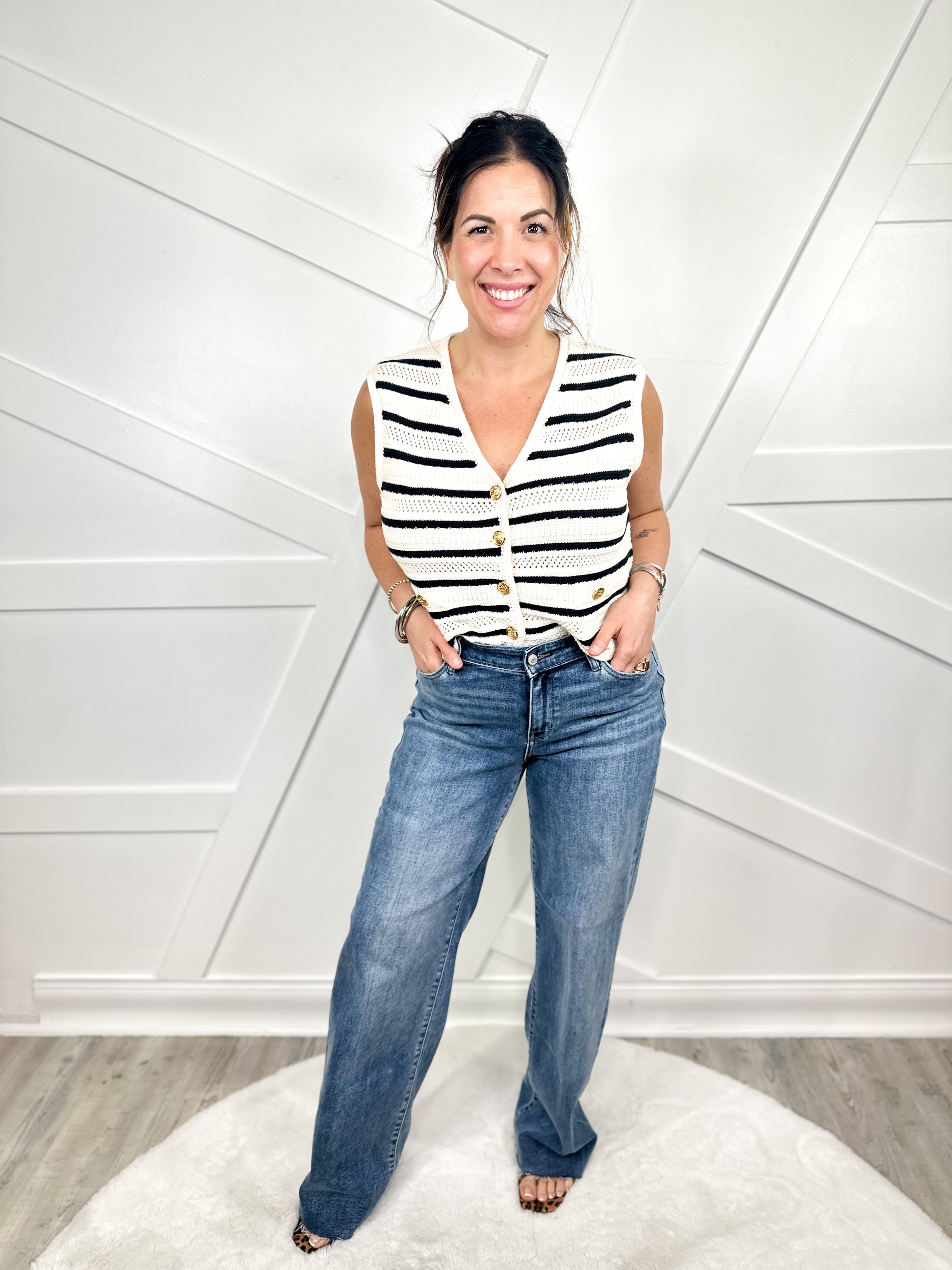 RESTOCK: Vixen V-Front Baggy Fit by Judy Blue-190 Jeans-Judy Blue-Heathered Boho Boutique, Women's Fashion and Accessories in Palmetto, FL