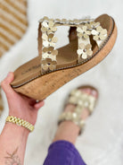 Mic Drop Wedges - Gold Metallic-350 Shoes-Corkys-Heathered Boho Boutique, Women's Fashion and Accessories in Palmetto, FL