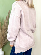 Restock: Picked Just for You Pullover-120 LONG SLEEVE TOPS-ZENANA-Heathered Boho Boutique, Women's Fashion and Accessories in Palmetto, FL