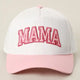 Mama Pinstriped Trucker Hat-330 Headwear-Fashion City-Heathered Boho Boutique, Women's Fashion and Accessories in Palmetto, FL
