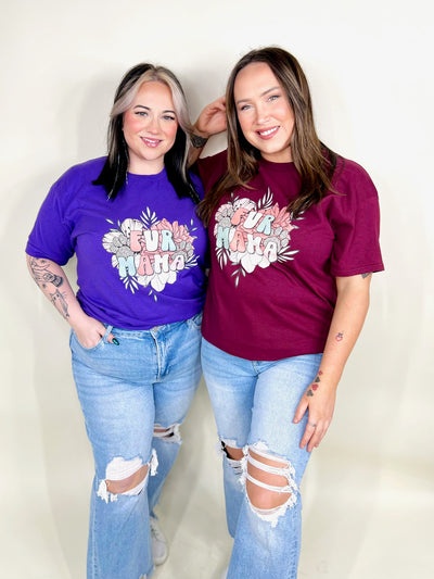 Floral Fur Mama Graphic Tee-130 Graphic Tees-Heathered Boho-Heathered Boho Boutique, Women's Fashion and Accessories in Palmetto, FL