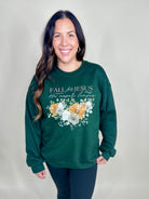 Fall for Jesus Graphic Sweatshirt-125 Sweater-Heathered Boho-Heathered Boho Boutique, Women's Fashion and Accessories in Palmetto, FL