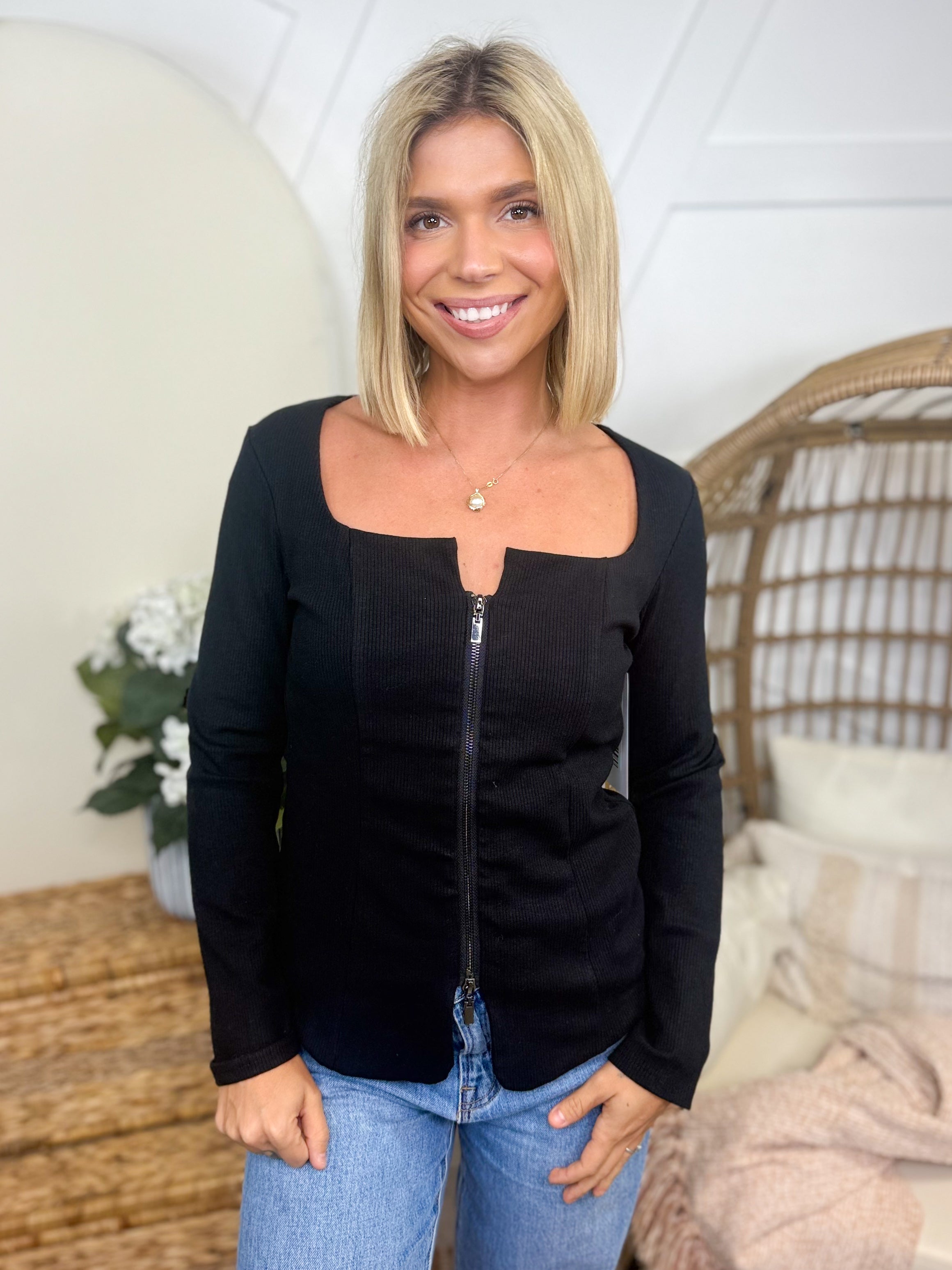 RESTOCK: Greatest Feeling Top-120 Long Sleeve Tops-White Birch-Heathered Boho Boutique, Women's Fashion and Accessories in Palmetto, FL