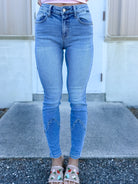 Dusty Trail Skinny Jeans By Cello-190 JEANS-CELLO-Heathered Boho Boutique, Women's Fashion and Accessories in Palmetto, FL