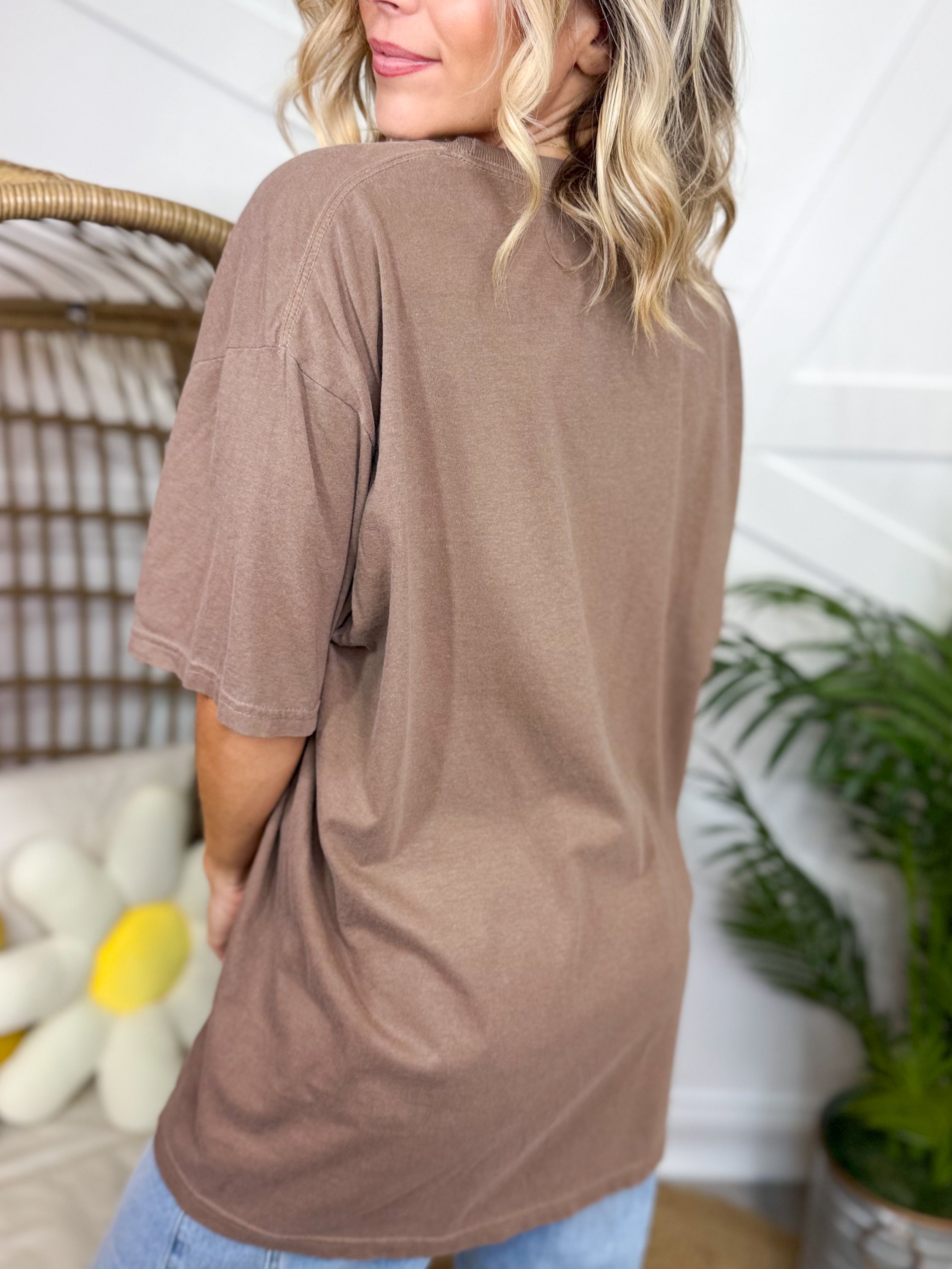 Wild Soul & Loves Rock N Roll Graphic Tee-Espresso-130 Graphic Tees-Heathered Boho-Heathered Boho Boutique, Women's Fashion and Accessories in Palmetto, FL