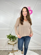 Big Decisions Knit Top-125 Sweater-Be Cool-Heathered Boho Boutique, Women's Fashion and Accessories in Palmetto, FL