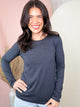 The Everyday Essential Long Sleeve Top-120 LONG SLEEVE TOPS-ZENANA-Heathered Boho Boutique, Women's Fashion and Accessories in Palmetto, FL