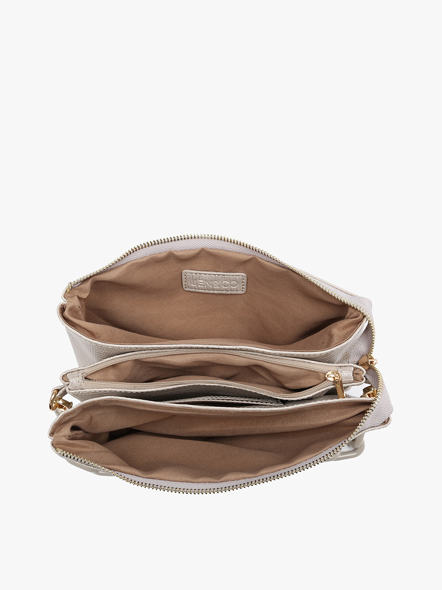 Izzy Lizard Crossbody Bag – Chain Strap-320 Bags-Jen & Co.-Heathered Boho Boutique, Women's Fashion and Accessories in Palmetto, FL