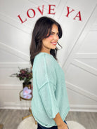 Gone Coastal Sweater-125 Sweater-Easel-Heathered Boho Boutique, Women's Fashion and Accessories in Palmetto, FL