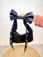 Bow Shoulder Bag-320 Bags-Fame Accessories-Heathered Boho Boutique, Women's Fashion and Accessories in Palmetto, FL