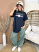 Designer Coffee Side Slit Tee-130 GRAPHIC TEE-Pebby Forevee-Heathered Boho Boutique, Women's Fashion and Accessories in Palmetto, FL