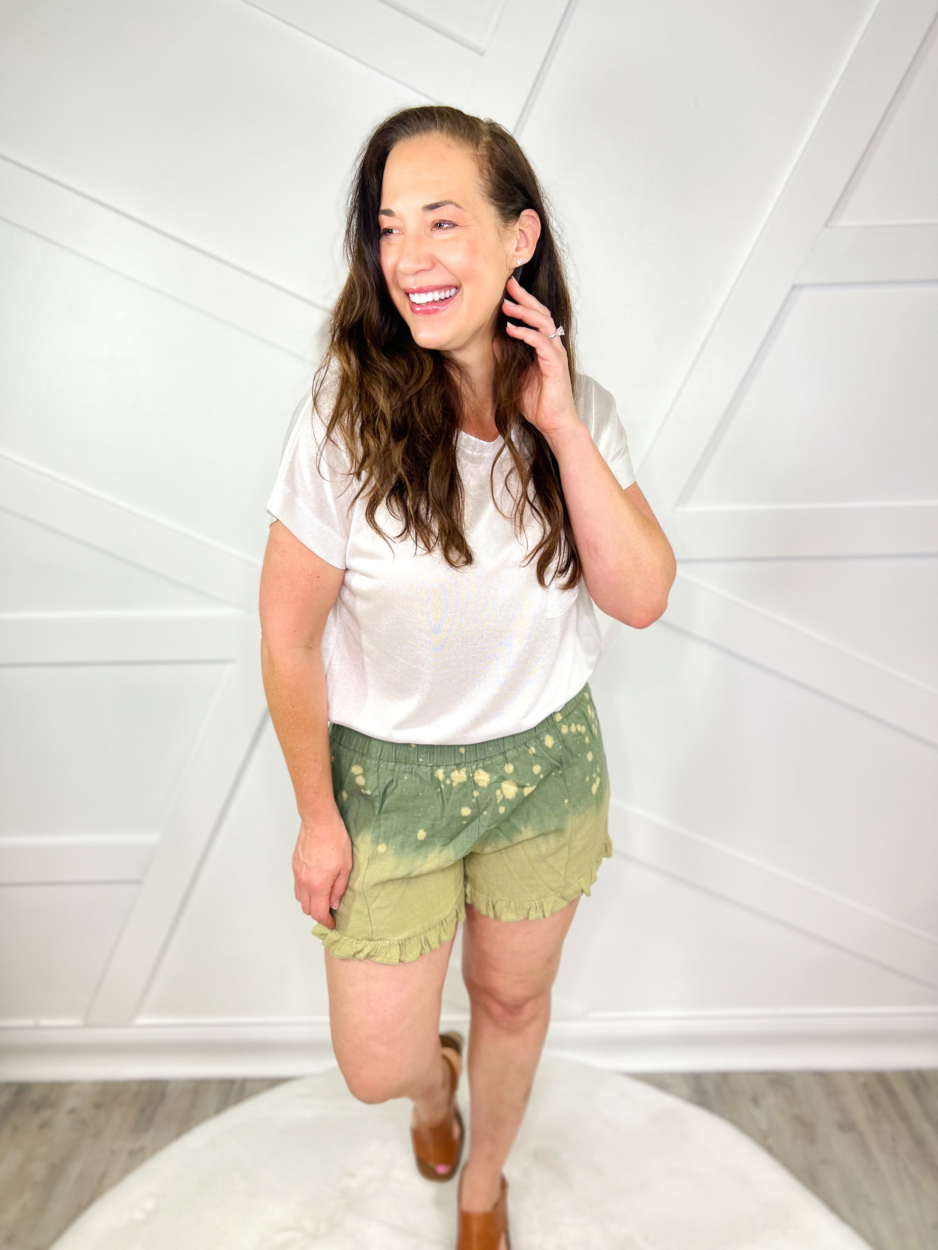 Acid Washed Shorts-160 shorts-Umgee-Heathered Boho Boutique, Women's Fashion and Accessories in Palmetto, FL
