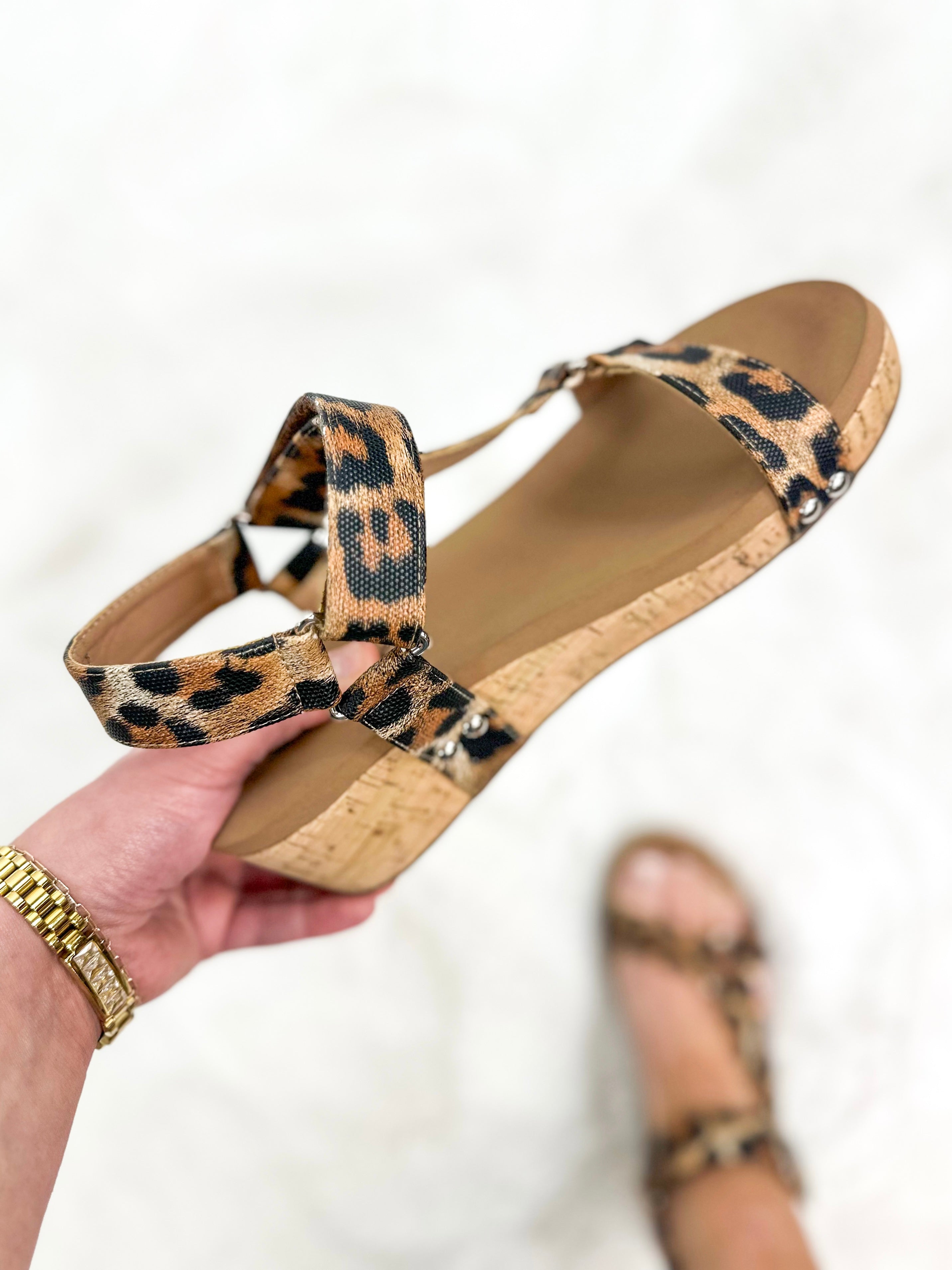 Don't Tempt Me Wedges - Leopard-350 Shoes-Corkys-Heathered Boho Boutique, Women's Fashion and Accessories in Palmetto, FL