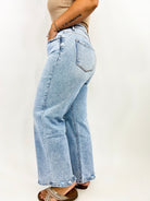 Rediscover Wide Leg Jeans by Vervet-190 Jeans-Vervet-Heathered Boho Boutique, Women's Fashion and Accessories in Palmetto, FL