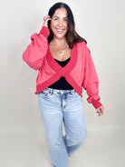 RESTOCK : Reversible In a Twist Top-120 Long Sleeve Tops-Pol-Heathered Boho Boutique, Women's Fashion and Accessories in Palmetto, FL